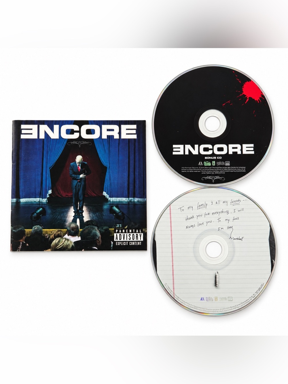 Eminem Encore 2 CD Deluxe Edition Bonus Disc 2004 Booklet No Case
